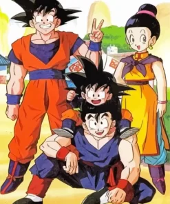 Goku Family Diamond Paintings