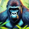 Gorilla In Jungle Diamond Painting