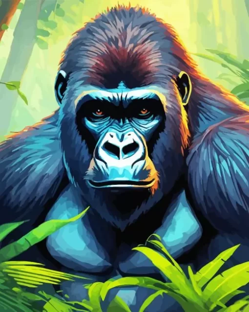 Gorilla In Jungle Diamond Painting