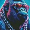 Gorilla With Sunglasses Diamond Painting