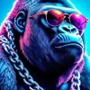 Gorilla With Sunglasses Diamond Painting