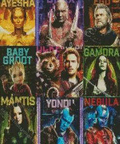 Guardians of the Galaxy Characters Diamond Paintings