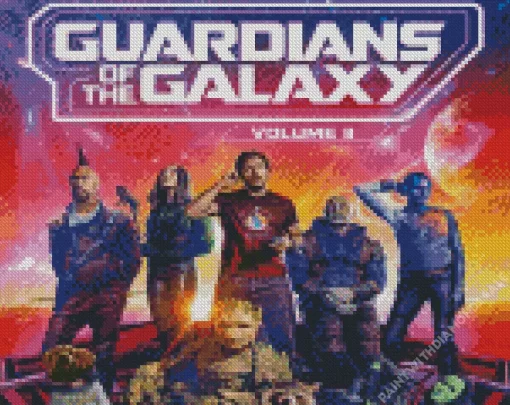 Guardians Of The Galaxy Poster Art Diamond Painting