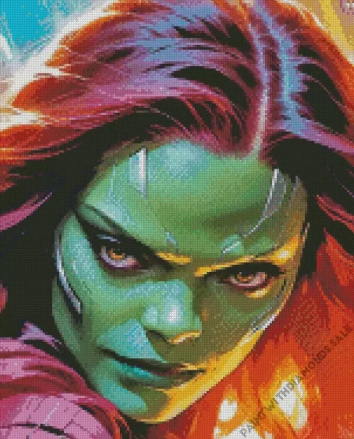 Guardians of the Galaxy Gamora Diamond Paintings