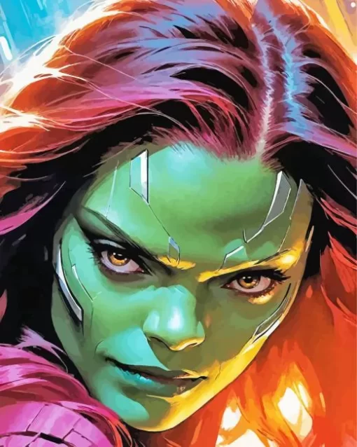 Guardians of the Galaxy Gamora Diamond Paintings