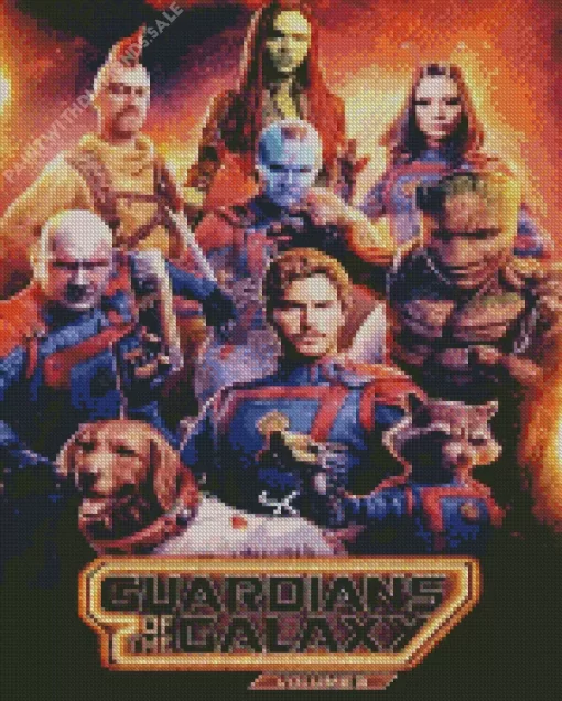 Guardians of the Galaxy Poster Diamond Paintings