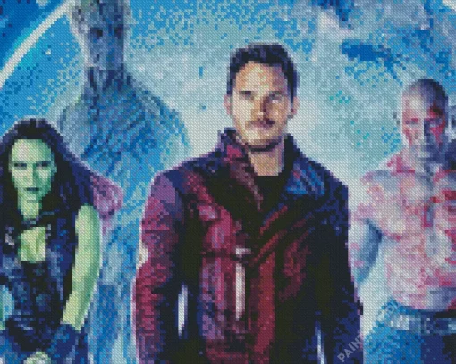 Guardians Of The Galaxy Cast Diamond Painting