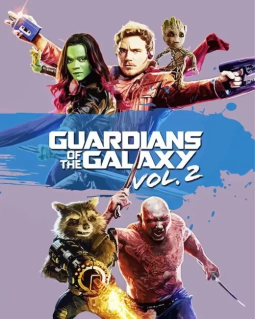 Guardians of the Galaxy Movie Poster Diamond Painting