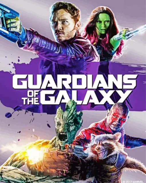 The Guardians Of The Galaxy Poster Diamond Painting