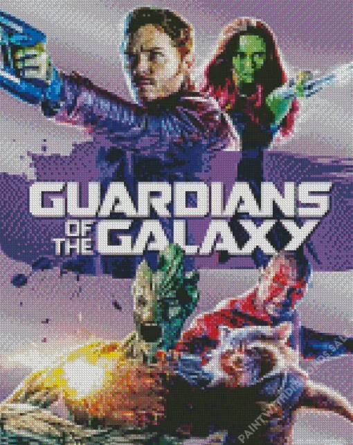 The Guardians Of The Galaxy Poster Diamond Painting