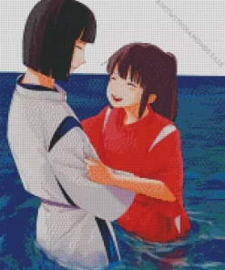 Haku And Chihiro Spirited Away Diamond Dotz