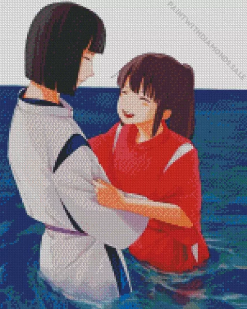 Haku And Chihiro Spirited Away Diamond Dotz