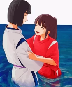 Haku And Chihiro Spirited Away Diamond Paints