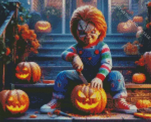 Halloween Chucky Diamond Dotz