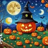 Halloween Art Pumpkin Diamond Paintings