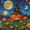 Halloween Art Pumpkin Diamond Paintings