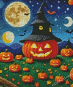 Halloween Art Pumpkin Diamond Paintings