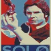 Han Solo Poster diamond paints