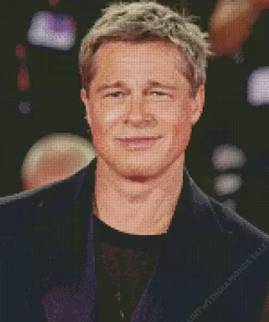 Handsome Brad Pitt Diamond Painting