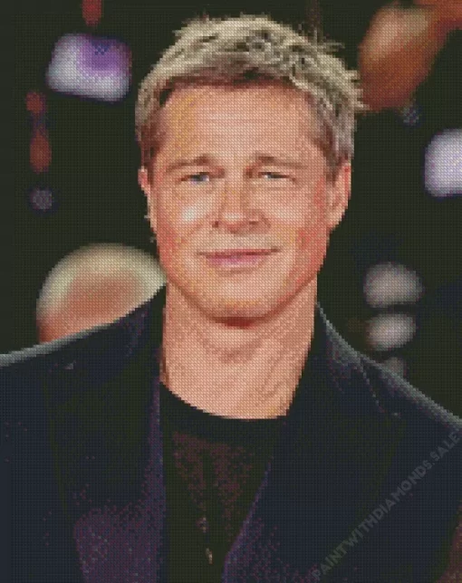 Handsome Brad Pitt Diamond Painting