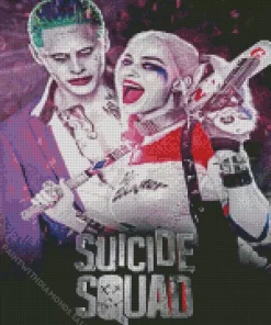 Harley And Joker Suicide Squad Diamond By Numbers