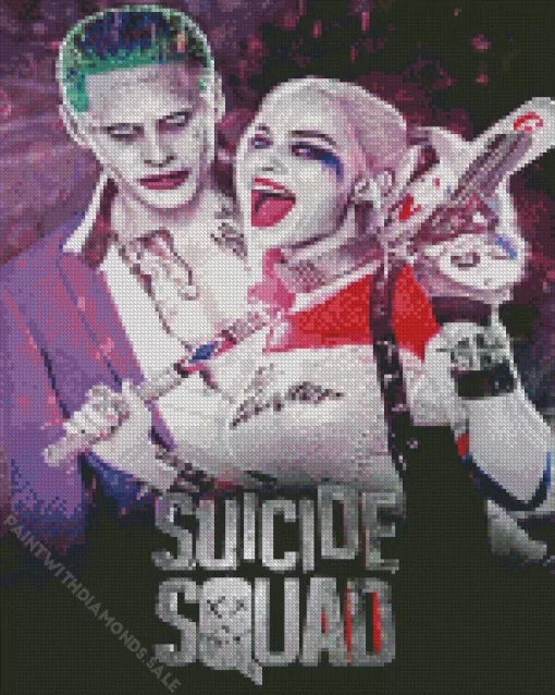 Harley And Joker Suicide Squad Diamond By Numbers