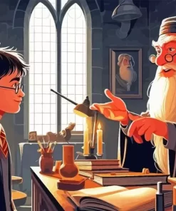 Harry Potter And Professor Albus diamond paintings