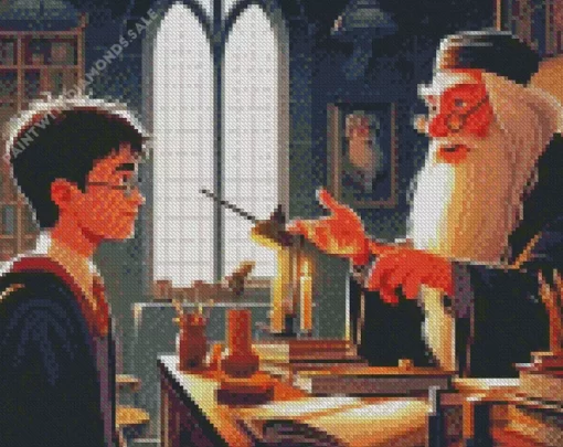 Harry Potter And Professor Albus diamond paintings