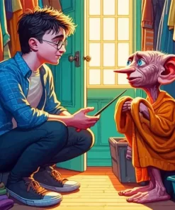 Harry Potter With Dobby diamond paints