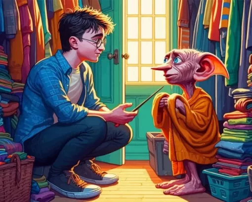 Harry Potter With Dobby diamond paints