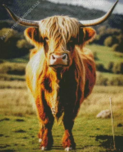 Highland Cow Diamond Painting