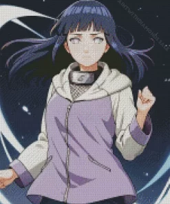 Hinata Hyuga Naruto Manga Diamond Paints