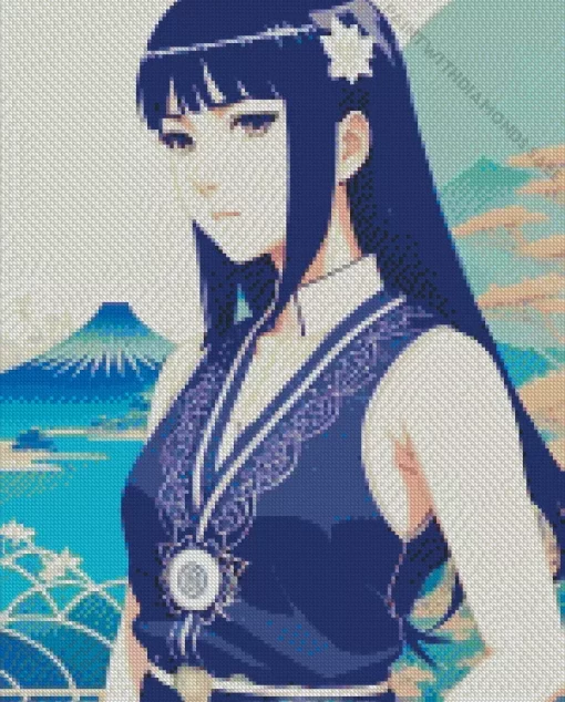 Hinata Hyuga naruto anime Diamond Paints