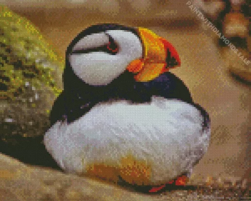 Horned Puffin Diamond Painting