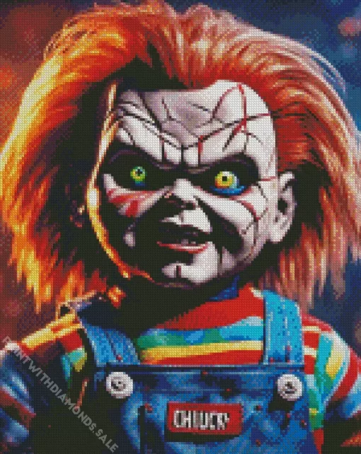 Horror Movie Chucky Diamond Dotz