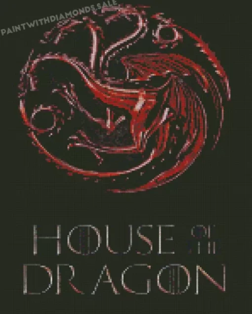 House of the dragon game of thrones diamond dotz