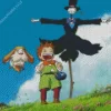 Howls Moving Castle Anime Diamond Painting