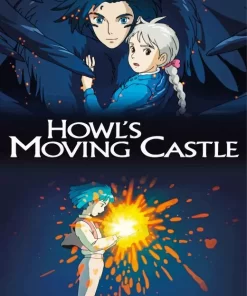 Howls Moving Castle Studio Ghibli Diamond Painting