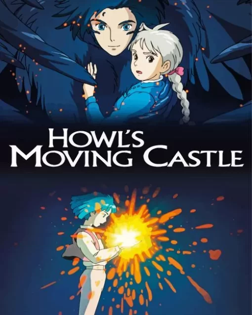 Howls Moving Castle Studio Ghibli Diamond Painting