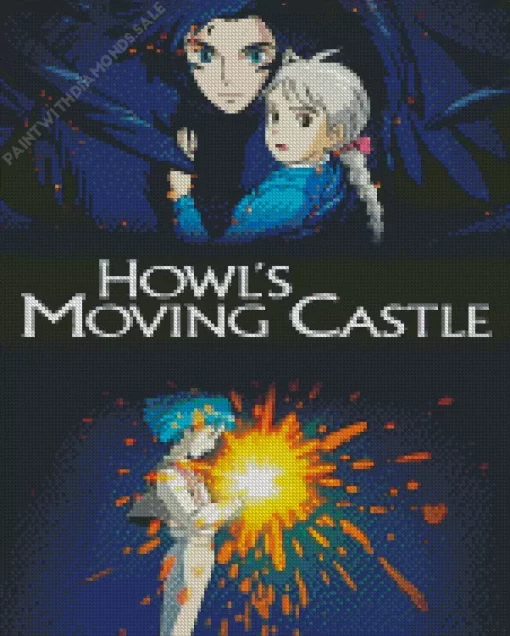 Howls Moving Castle Studio Ghibli Diamond Painting