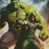 Hulk And Green Arrow Diamond Paintings