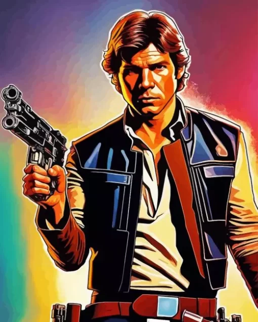 Illustration Han Solo diamond dotz