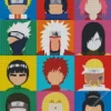 Illustration Naruto Characters Diamond Paints