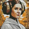 Illustration Princess Leia diamond paints