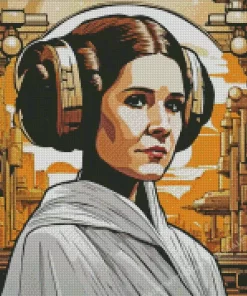 Illustration Princess Leia diamond paints