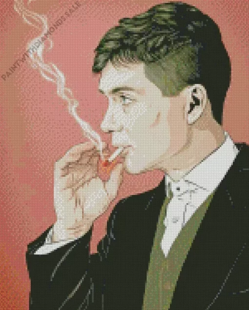 Illustration Tommy Shelby Diamond Dotz