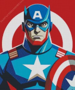 Illustration captain america Diamond Paintings