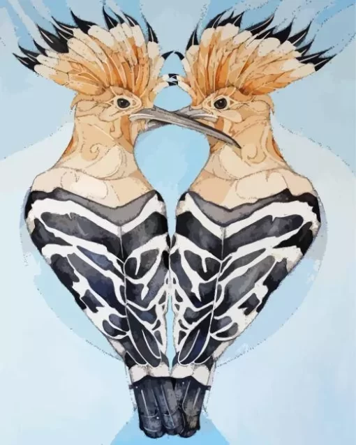 Indian Hoopoe Art Diamond Painting