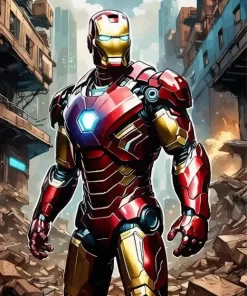 Iron Man Hero Diamond With Numbers