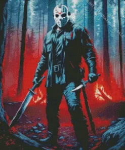 Jason Voorhees Horror Character Diamond Dotz